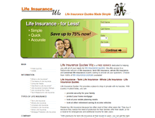 Tablet Screenshot of lifeinsurancewiz.com